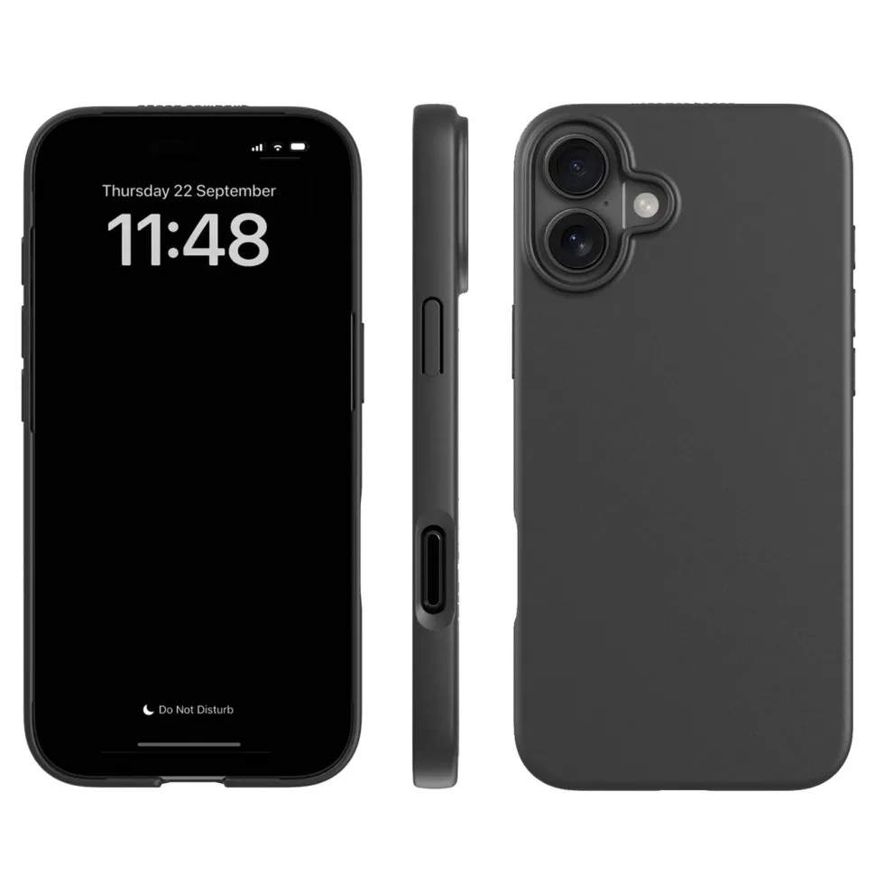 agood company Växtbaserat mobilskal iPhone 16 Plus Svart