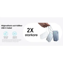 Anker Nano powerbank 30 W 10000 mAh Svart