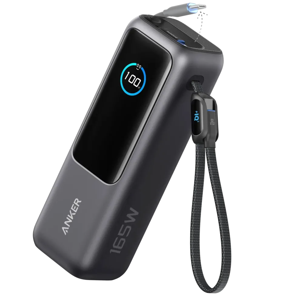 Anker Powerbank 165 W 25000 mAh med kablar