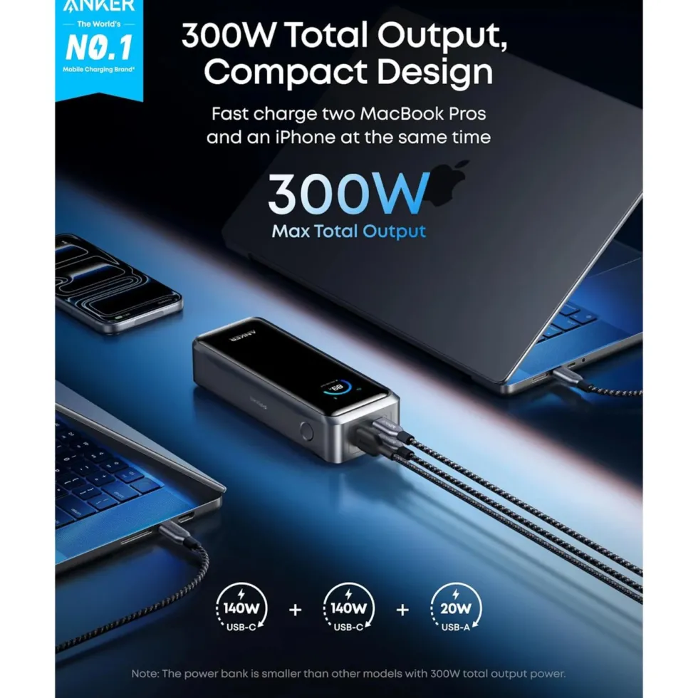 Anker Prime Powerbank 300 W PD 3.1 26250 mAh