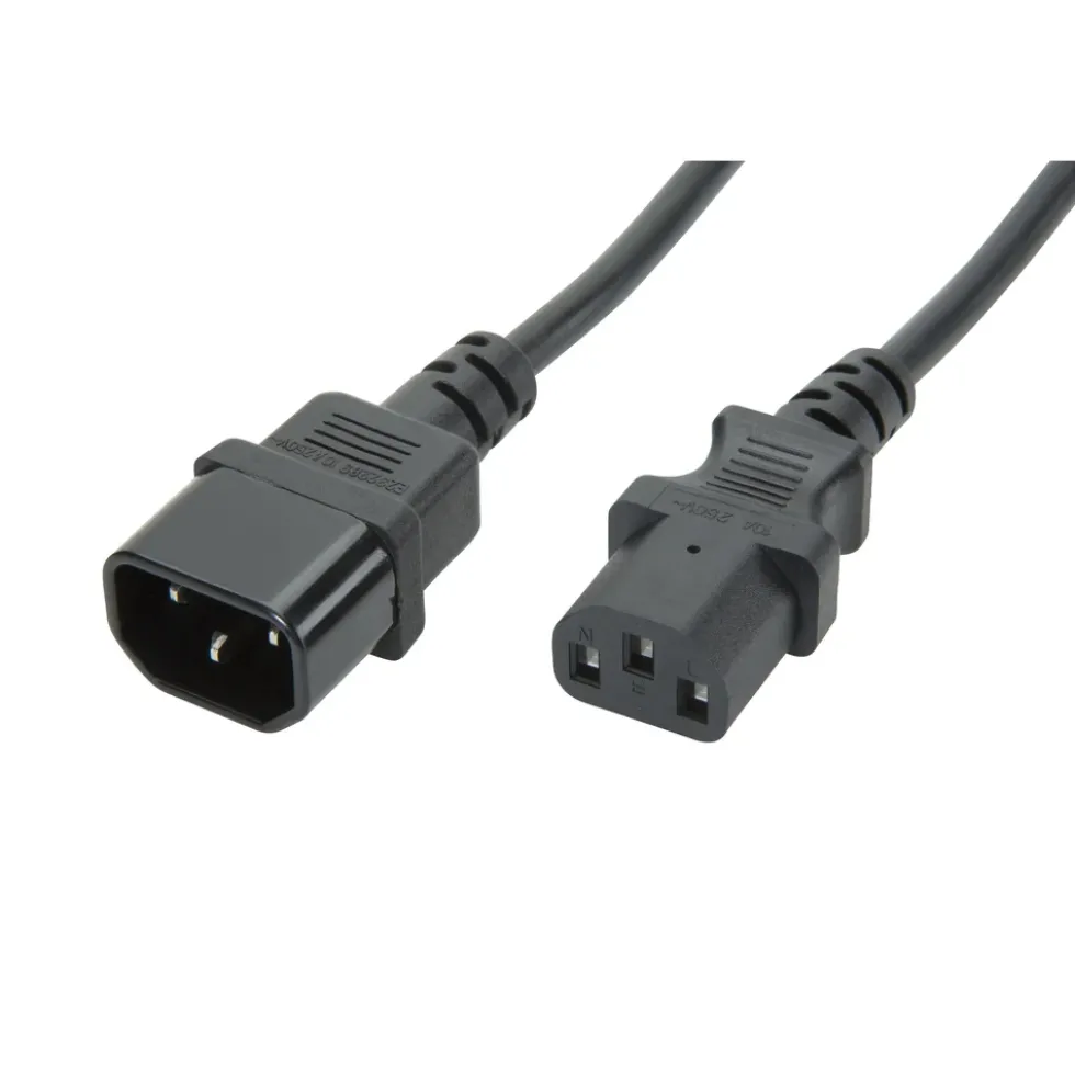 Anslutningskabel C14-C13 Svart 3 m