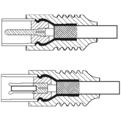 Antennkabel Vit 1 m