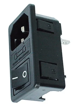 Apparatintag C14 med brytare och säkring