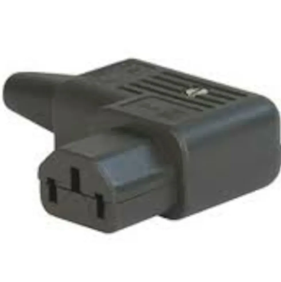 Apparatkontakt C13 Vinklad