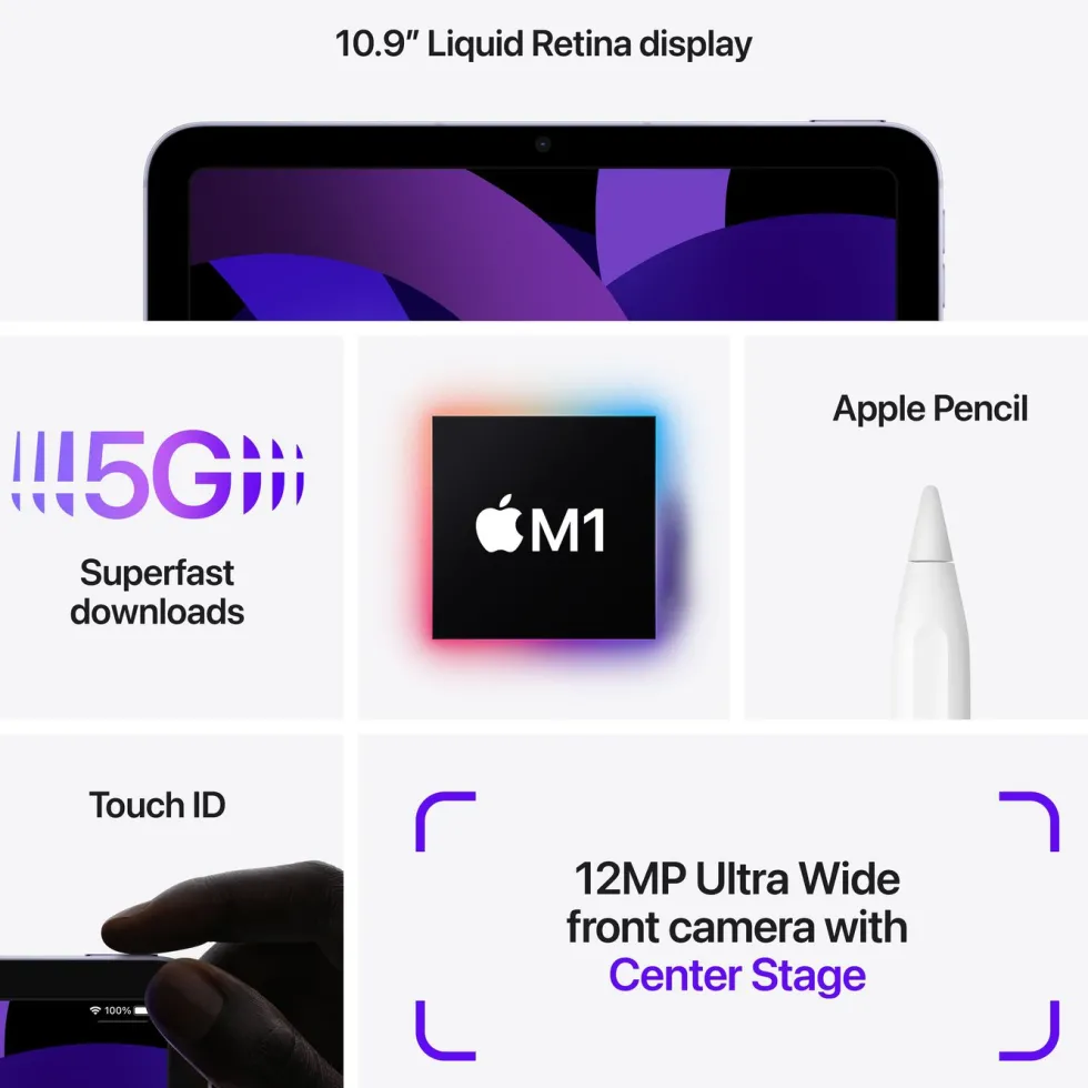 Apple iPad Air (5:e gen.) 10,9" 5G 64 GB Rymdgrå