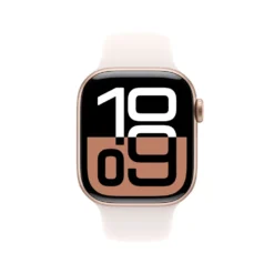 Apple Watch Series 10 GPS 42 mm Rose Gold Case med Light Blush Sport Band S/M