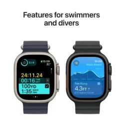 Apple Watch Ultra 2 GPS + Cellular Black Titanium Case med Black Ocean band