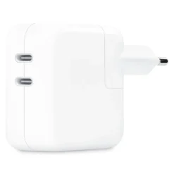 Apple 35 W usb-c-strömadapter med två portar