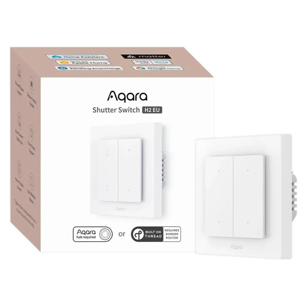 Aqara Shutter Switch H2 EU för rullgardiner och persienner