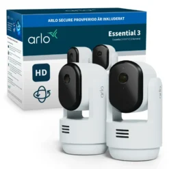 Arlo Essential 3 HD PTZ – Övervakningskamera inomhus 2-pack