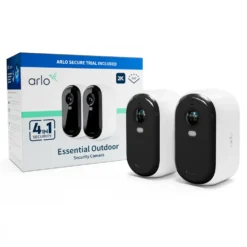 Arlo Essential 2 2K – Trådlös övervakningskamera 2-pack