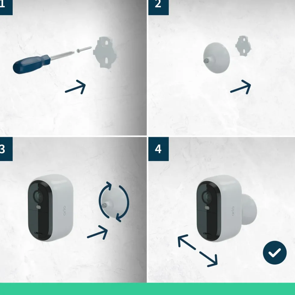 Arlo Essential 2 2K – Trådlös övervakningskamera 2-pack