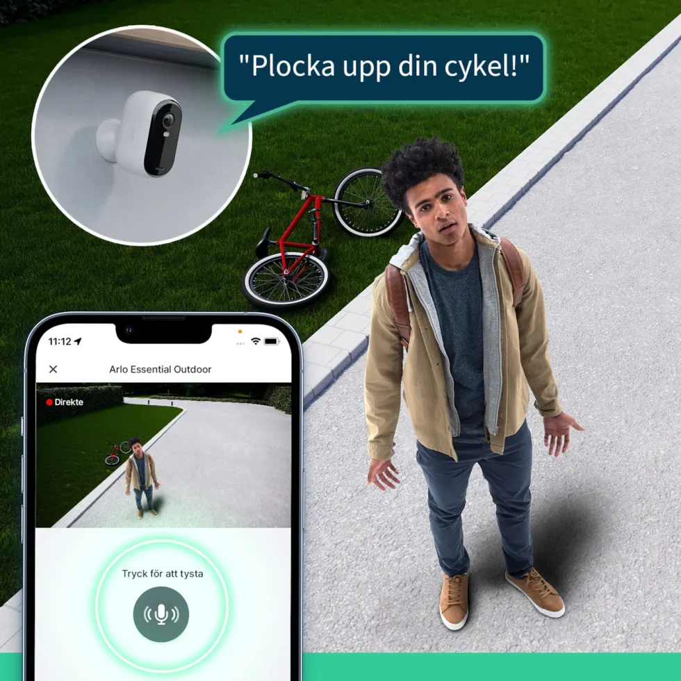 Arlo Essential 2 2K – Trådlös övervakningskamera 2-pack