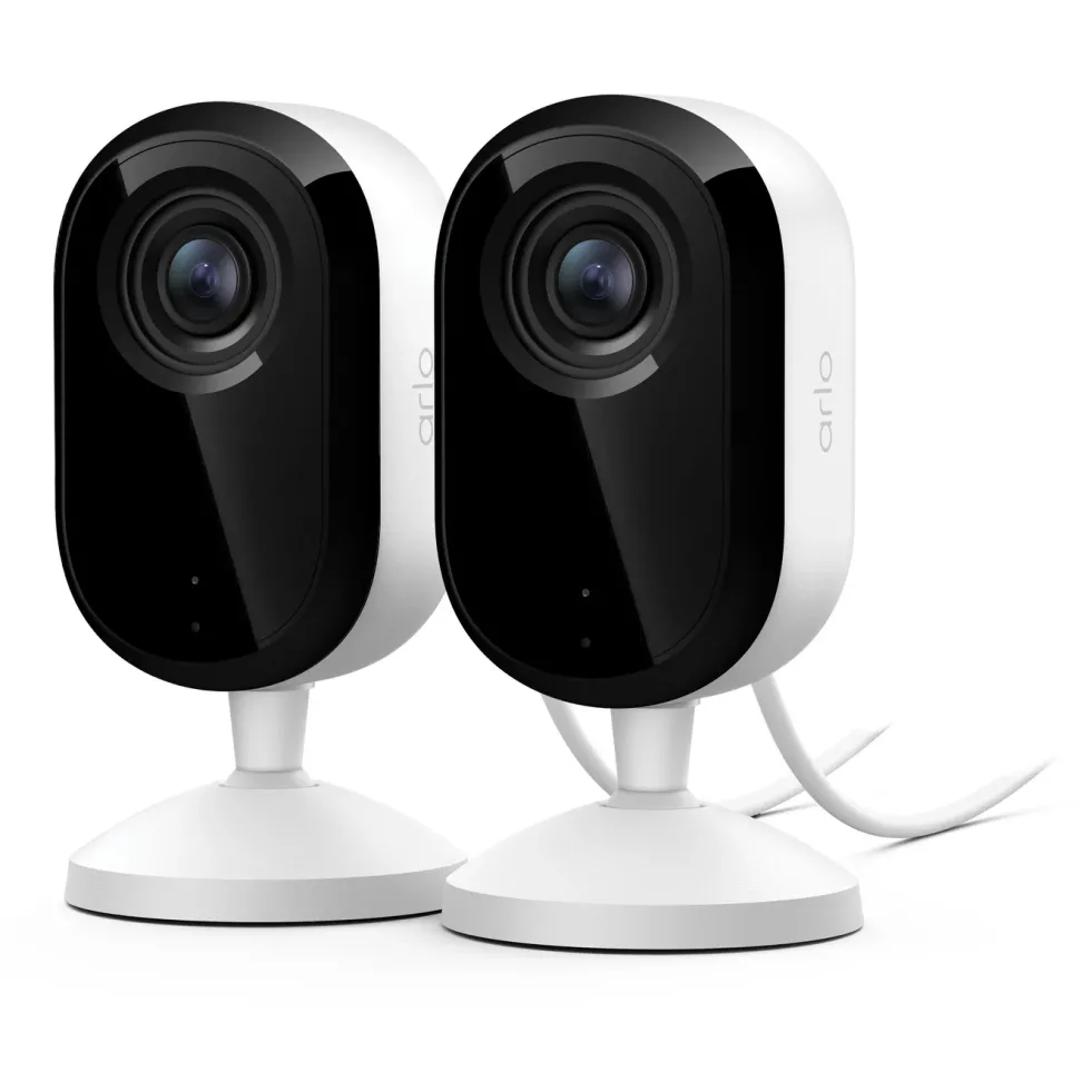 Arlo Essential 3 2K – Övervakningskamera inomhus 2-pack