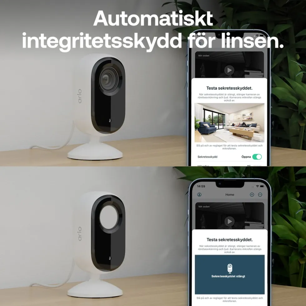 Arlo Essential 3 2K – Övervakningskamera inomhus 2-pack