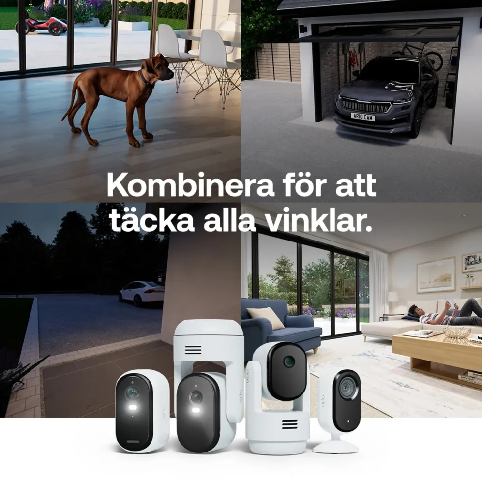 Arlo Essential 3 2K – Övervakningskamera inomhus 2-pack