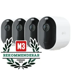 Arlo Pro 4 Spotlight – Trådlös övervakningskamera 4-pack
