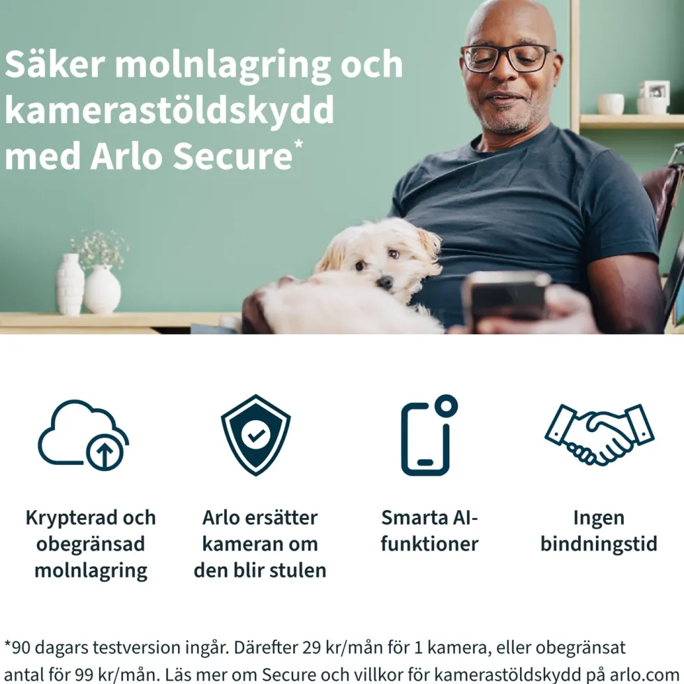 Arlo Pro 4 Spotlight – Trådlös övervakningskamera 4-pack