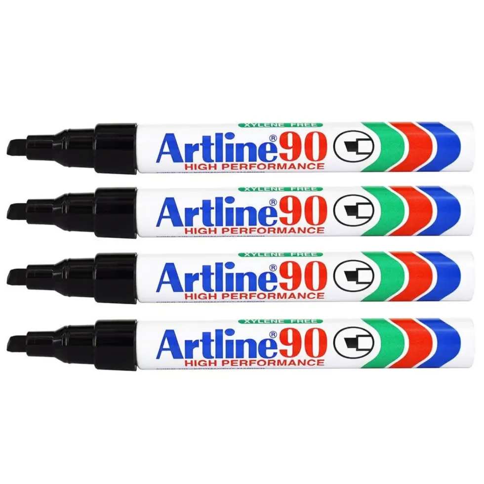 Artline Märkpenna 90 Svart 4-pack