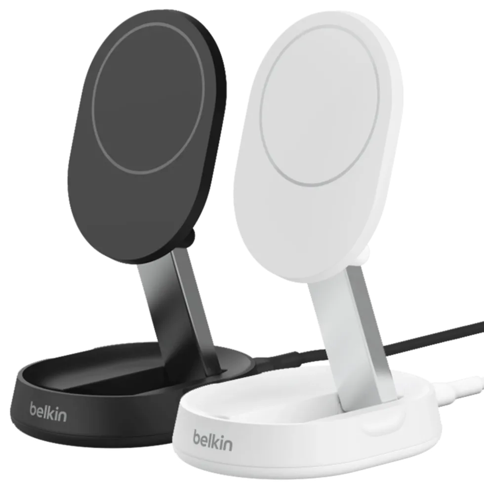 Belkin BoostCharge Pro Laddställ med Qi2 15 W Vit