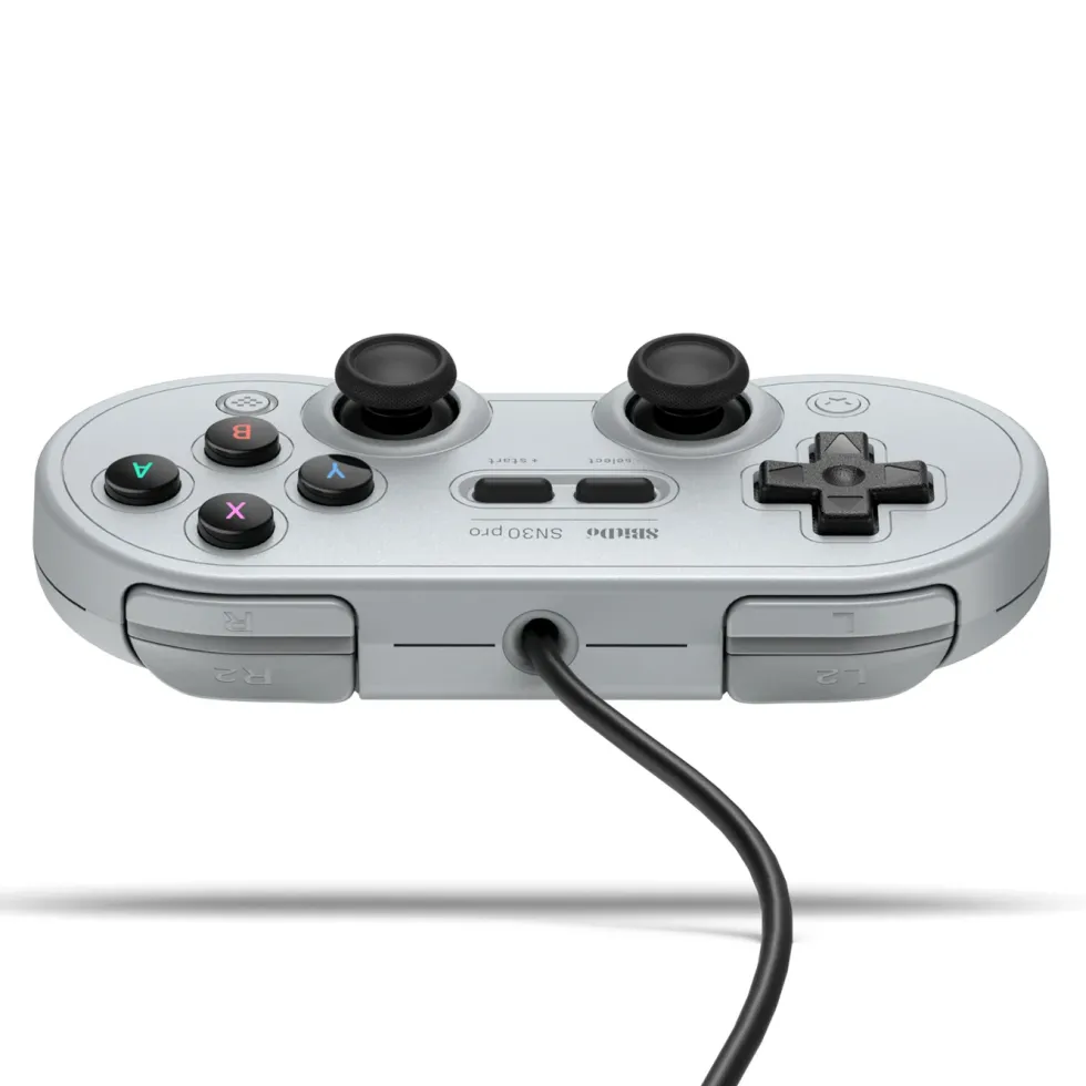 8Bitdo SN30 Pro Handkontroll med USB-anslutning Grå
