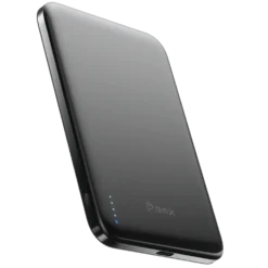 BMX Ultratunn magnetisk Qi2-powerbank 5000 mAh, semi-solid-state i titanhölje Black