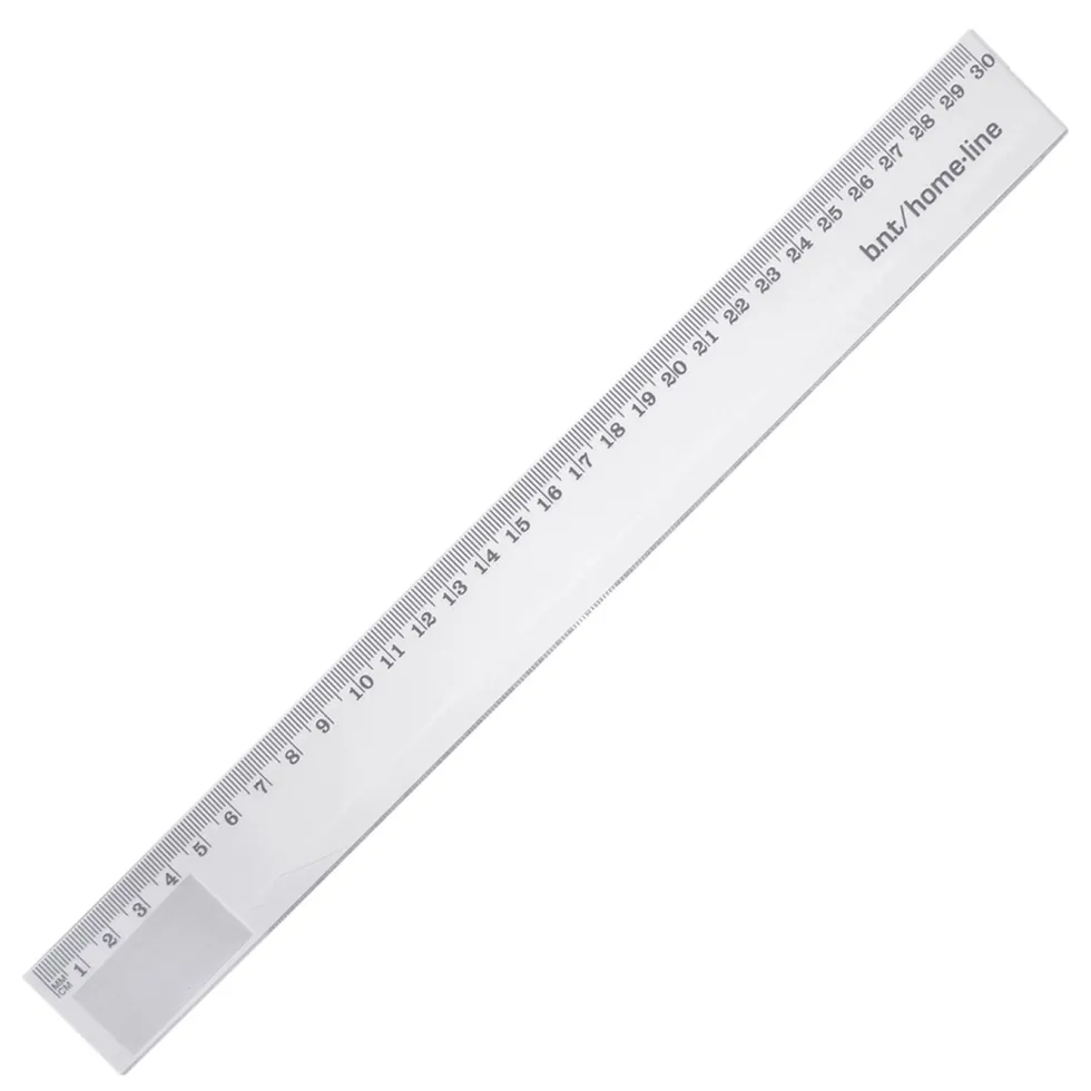 BNT Office Linjal 30 cm transparent