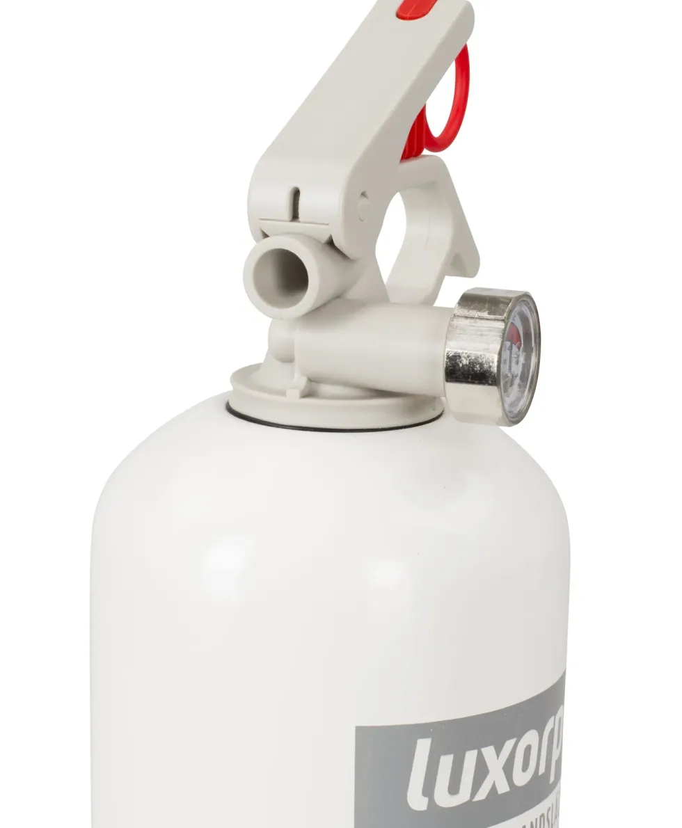 Brandsläckare med pulver 1 kg Vit