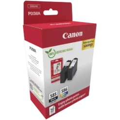 Canon PG-585/CL-586 värdepaket med bläckpatroner och fotopapper