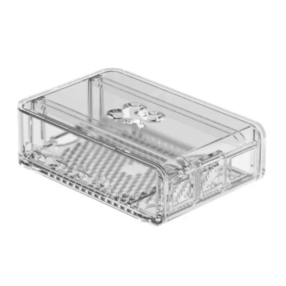 Chassi för Raspberry Pi 4 Model B Transparent