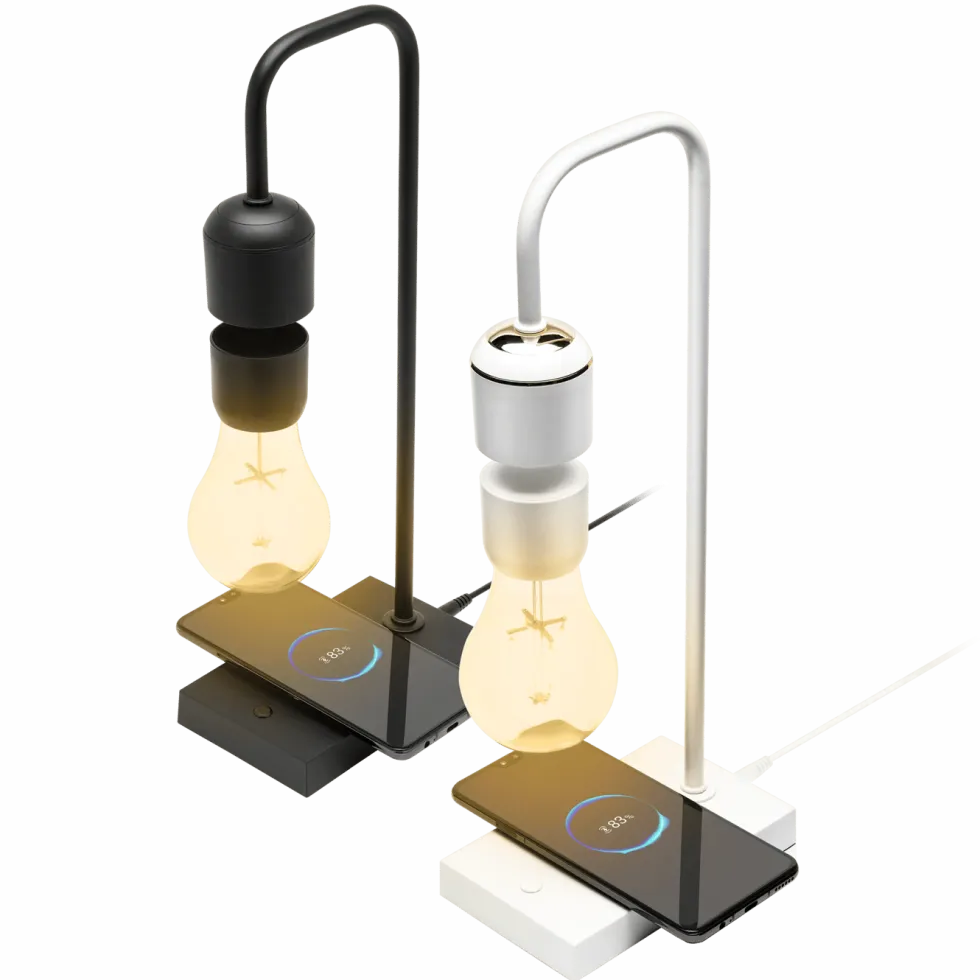 Cleverio Leviterande bordslampa Vit