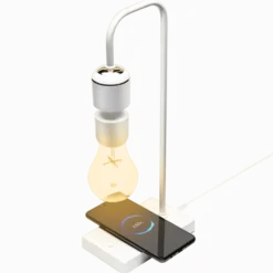 Cleverio Leviterande bordslampa Vit