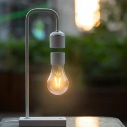 Cleverio Leviterande bordslampa Vit