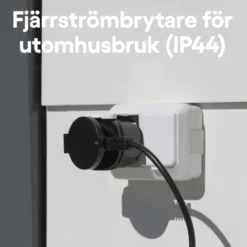 Cleverio Mini-fjärrströmbrytare för utomhusbruk 3000 W 4-pack