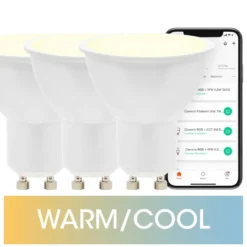 Cleverio Smart GU10 LED-lampa 400 lm 3-pack