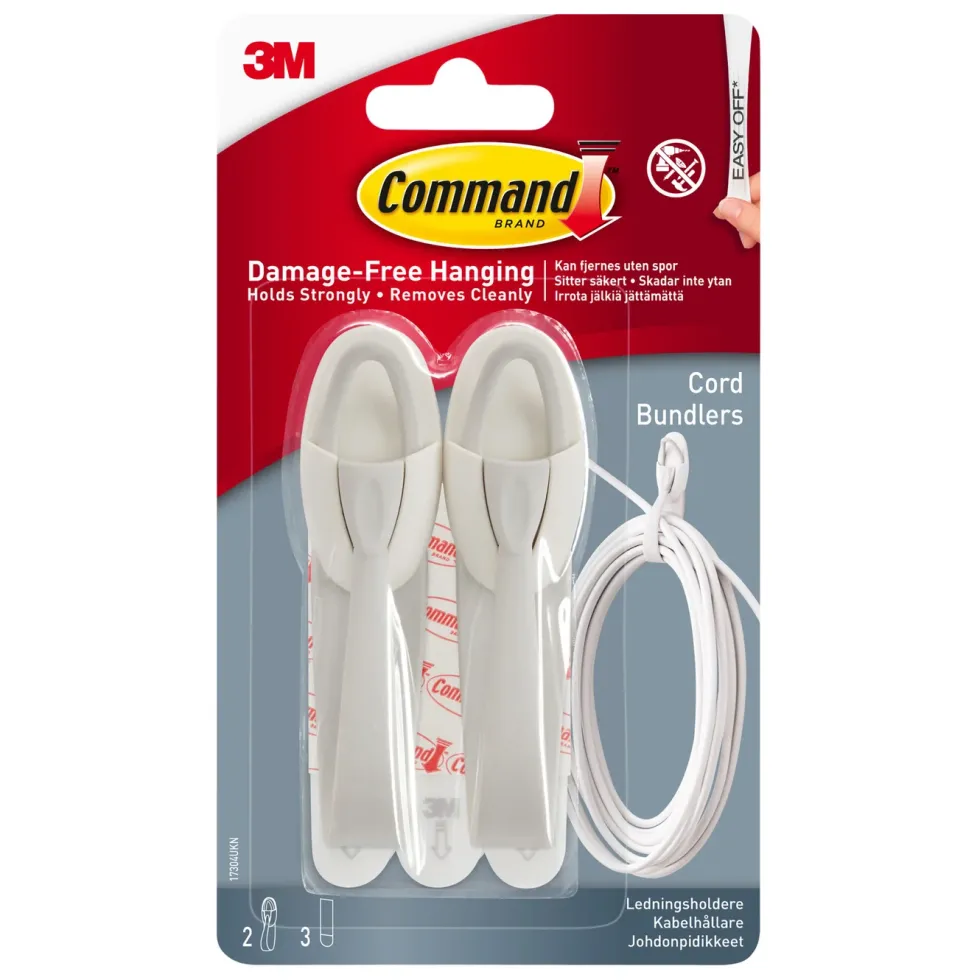 Command Kabelhållare Stora 2-pack