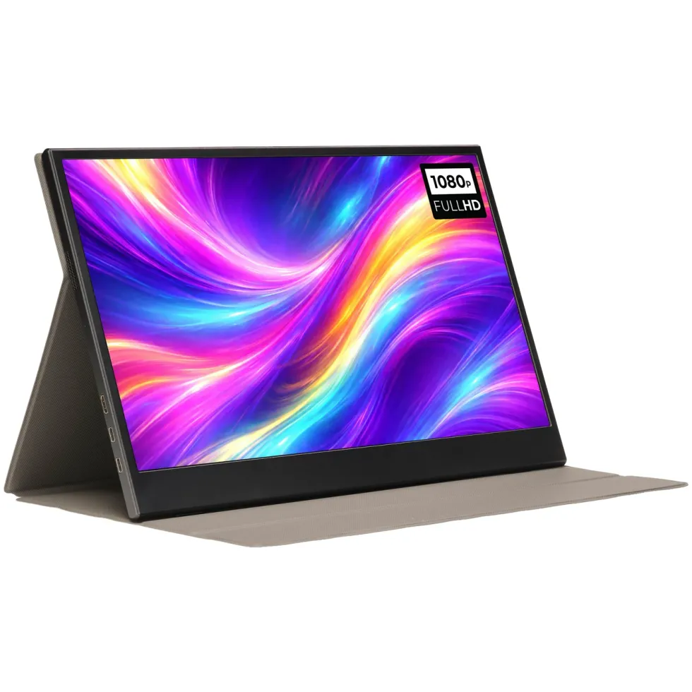 Denver Bärbar Full HD-skärm med USB-C och IPS-panel 15,6"