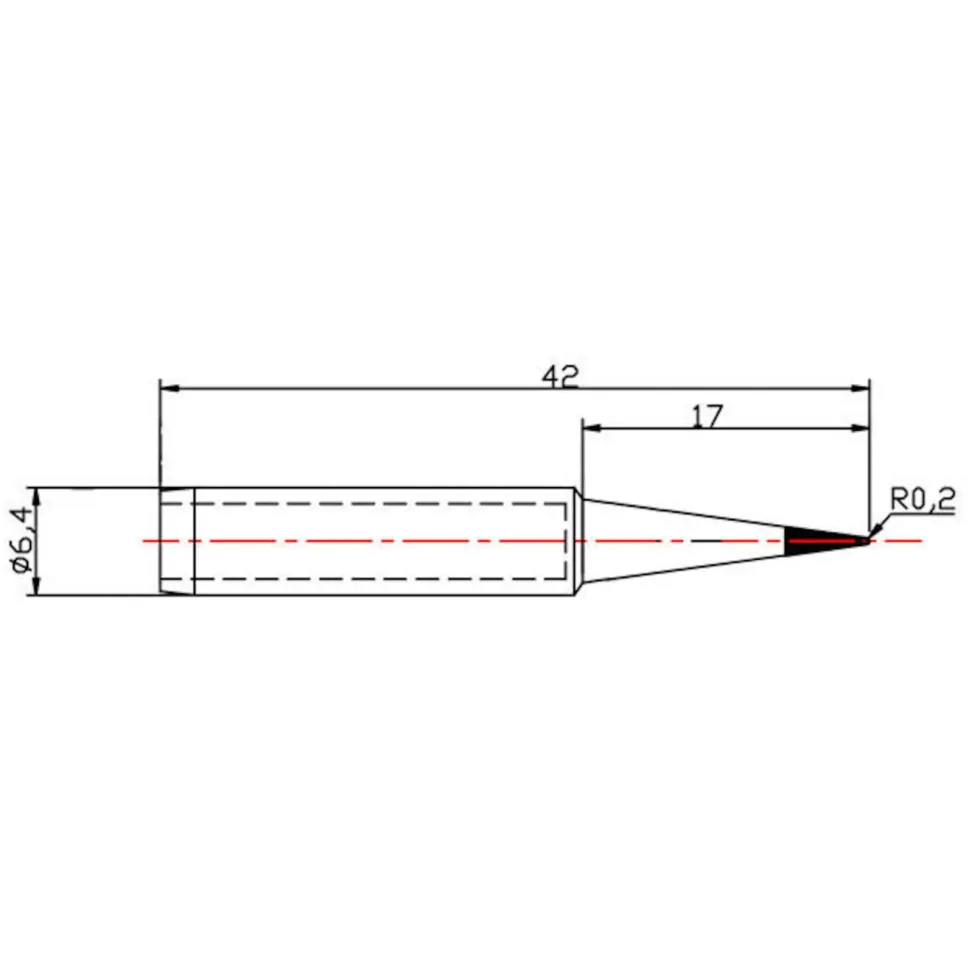 Dibotech Lödspets till 40570, 40745 och 40746 0,5 mm