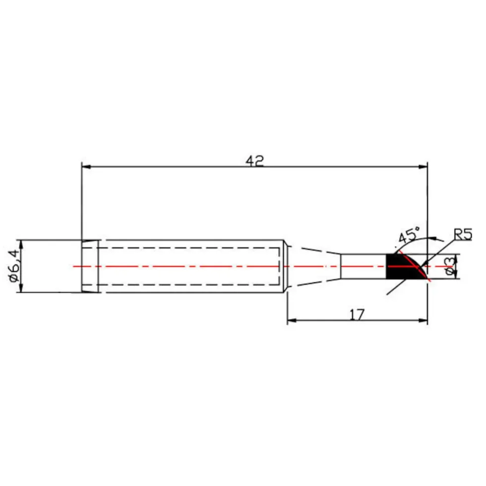 Dibotech Lödspets till 40570, 40745 och 40746 3,0 mm