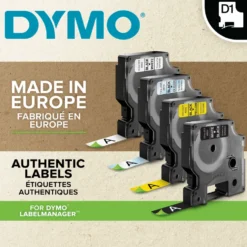 Dymo D1-märktejp 12 mm Klar