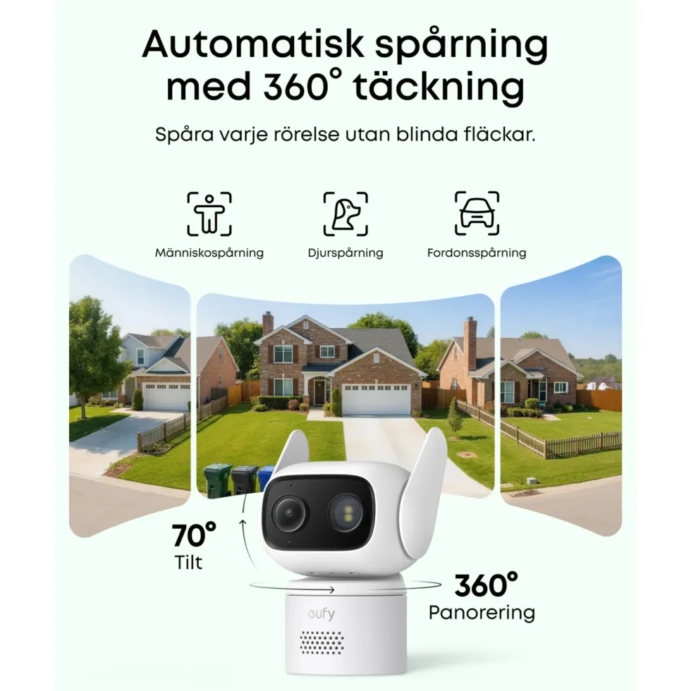 Eufy C31 Övervakningskamera med 360° panorering Grön