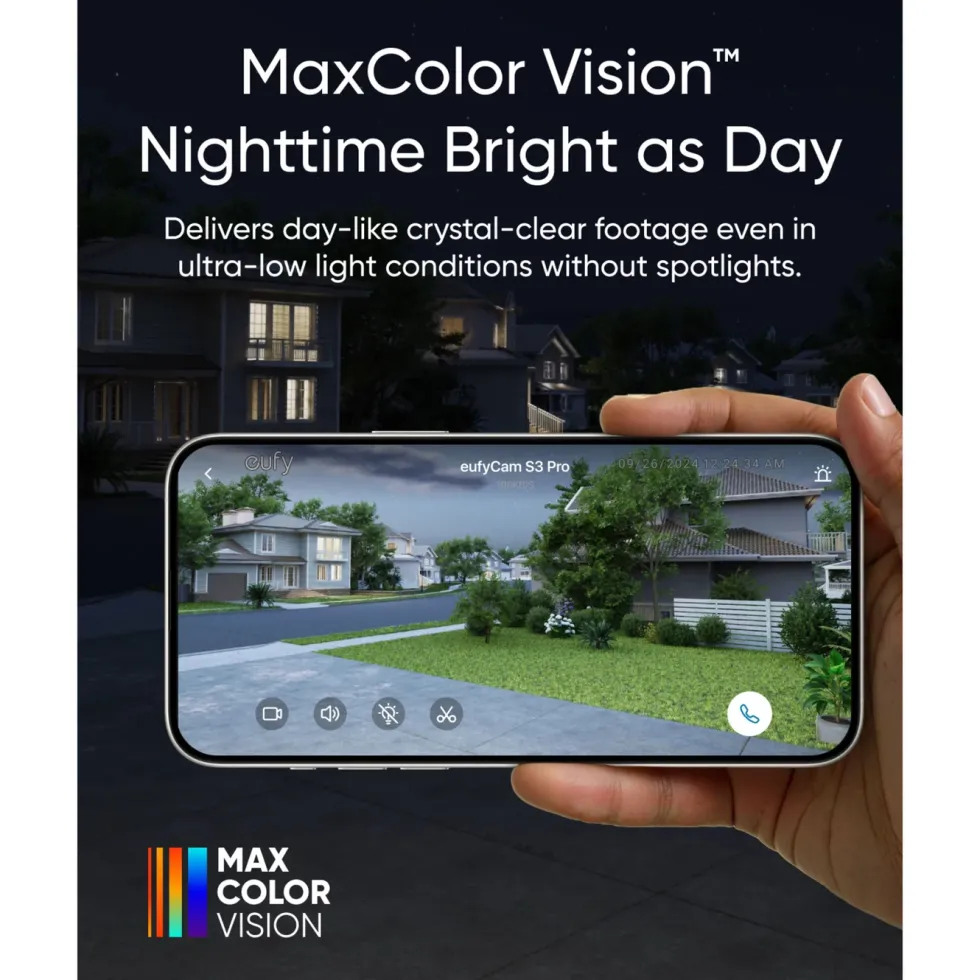 Eufy eufyCam S3 Pro Extra kamera med solpanel