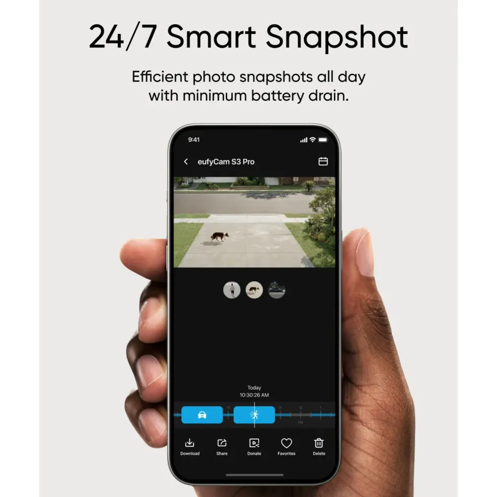 Eufy eufyCam S3 Pro Övervakningssystem med solpanel 3-pack