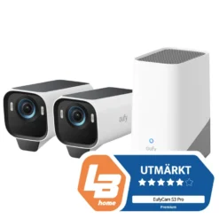 Eufy eufyCam S3 Pro Övervakningssystem med solpanel 2-pack