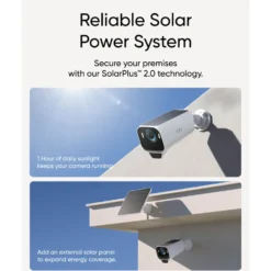Eufy eufyCam S3 Pro Övervakningssystem med solpanel 2-pack