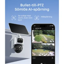 Eufy eufyCam S4 Solo 3-i-1 övervakningskamera med solpanel
