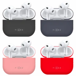 Fixed Silky Silikonfodral för Apple AirPods Pro 3 Röd