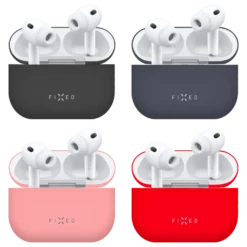 Fixed Silky Silikonfodral för Apple AirPods Pro 3 Blå