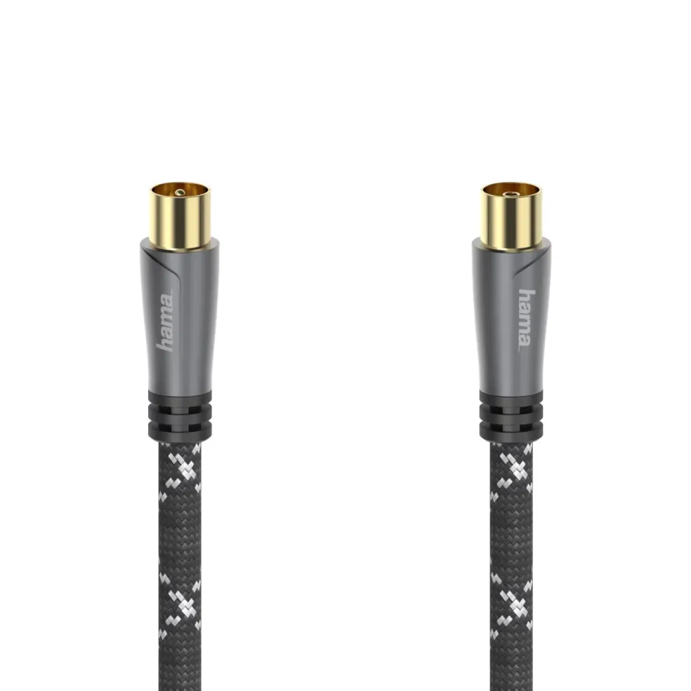 Hama Antennkabel med quad-skärmning 120 dB 3 m