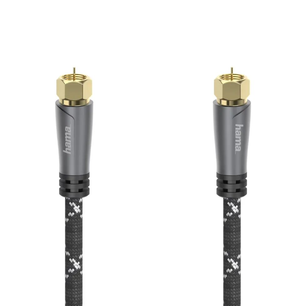 Hama SAT-antennkabel med F-kontakt 120 dB 3 m